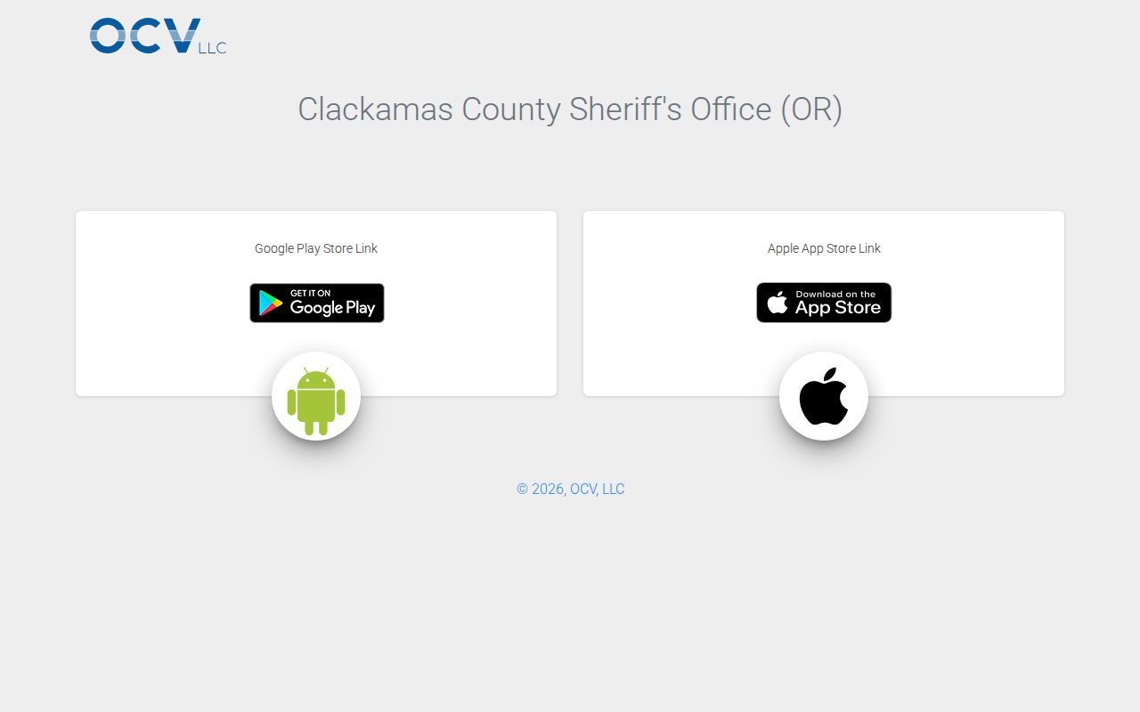 Clackamas County release app download page without 24-hour feed